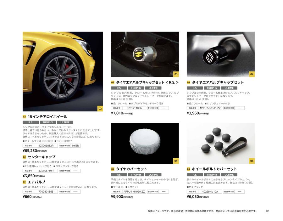 Renault MEGANE R.S. Accessories