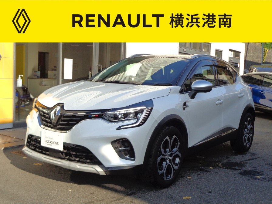 キャプチャー インテンス テックパック　認定中古車　1.3ターボ　7速EDC　前後ドライブレコーダー　ＥＴＣ　自動ハイビームＬＥＤ　アダプティブクルコン　アップルアンドロイド対応　レザーシート　ステアリング・シートヒーター　３６０度カメラ前後ソナー　ワンオーナー禁煙