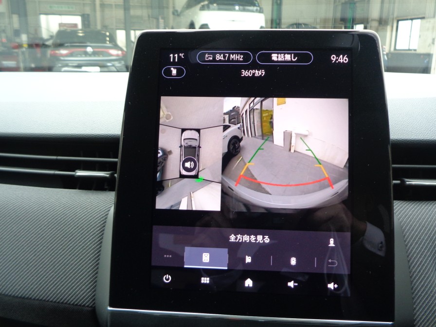 サイズの大きくなったセンターディスプレイはバックカメラ画像、360°カメラ画像も見易くなりました